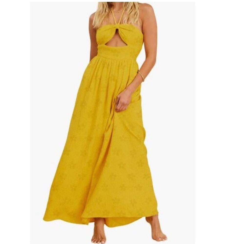 Billabong x Salty Blonde | halter maxi dress